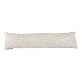 Turkish Hemp Pillow Cushion Natural Beige Cushion Cover 12"x46" For Sale