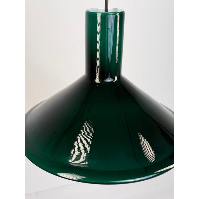 Original holmegaard p&t pendant lamp, designed by michael bang in 1972 – a beautiful example of danish modernist lighting...