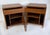 Gio Ponti Singer & Sons Walnut, Rosewood Nightstands Restored, Pair Offered for sale is a true pair of Gio Ponti for...