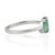 Not Yet Made - Made To Order Handmade Three Stone Marquise Emerald & Diamond Ring in 925 Silver Size 4 For Sale - Image 5 of 14