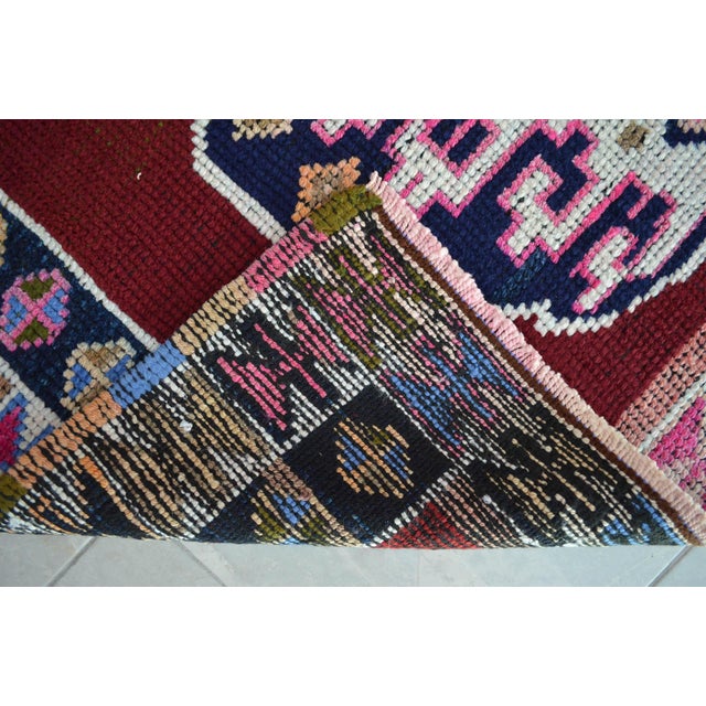 Vintage Hand Knotted Rug Ethnic Kurdish Rug - 4′8″ X 8′ For Sale - Image 12 of 13
