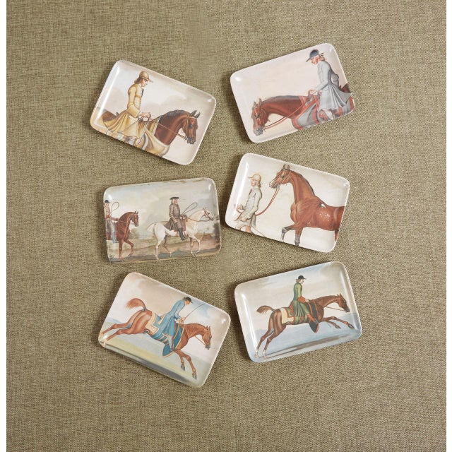 Equine Horse Trays, Set of 6 For Sale - Image 9 of 9