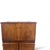 Mid-Century Walnut Bar Cabinet with Fold-Down Top and Etched Glass Interior, 1950s For Sale - Image 4 of 10