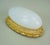 Mid-Century Modern Vintage Glass Sconce with 234 Opaline Glass and Gilt Aluminum from Glashütte Limburg, 1970s For Sale - Image 3 of 16