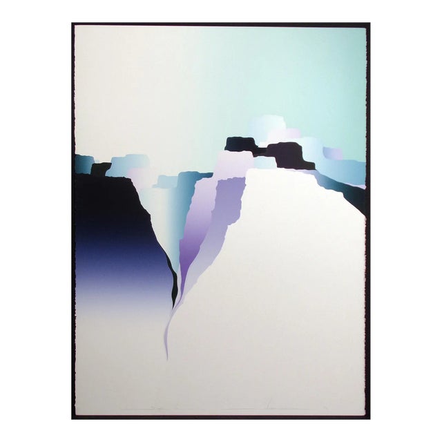 Valentine "Deja Vu" Signed Numbered Serigraph Landscape For Sale