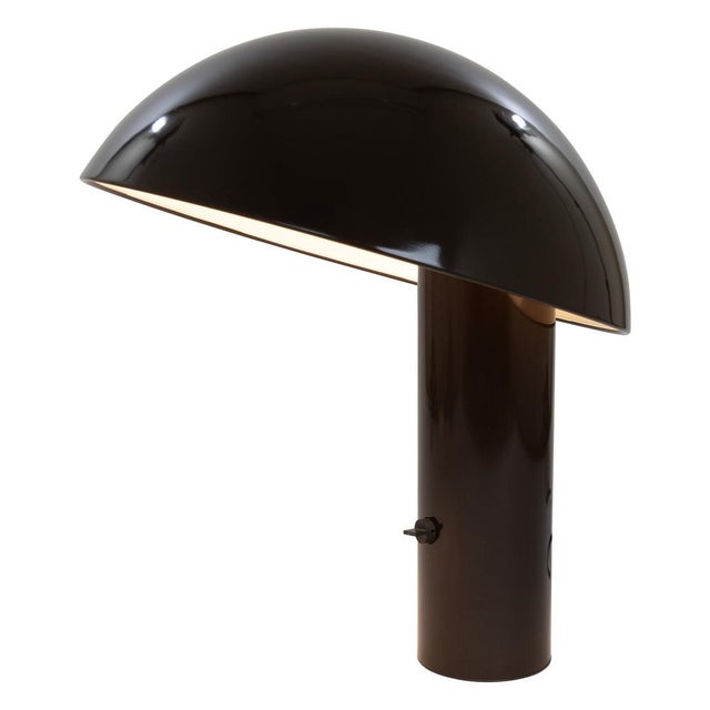 Brown Vaga Table Lamp by Franco Mirenzi for Valenti, 1970s For Sale - Image 9 of 9