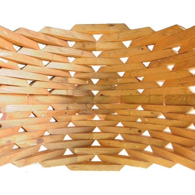 Mid 20th Century Large Tramp Art Woven Wood Sculpture For Sale - Image 5 of 5
