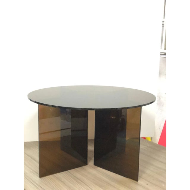 Acrylic Round Coffee Table For Sale - Image 6 of 9