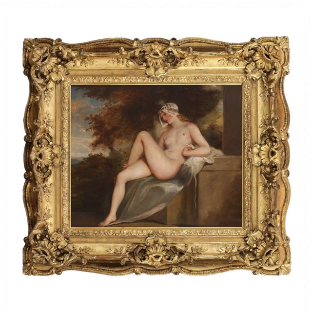 William Etty, Nude, 19th Century, Oil on Canvas, Framed For Sale - Image 4 of 4