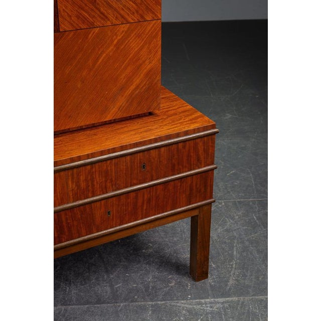 Brown Swedish Grace Cabinet, 1930s For Sale - Image 8 of 15