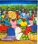 Figurative Vintage Haitian Folk Art Market Scene Oil Painting Signed F. Ambroise For Sale - Image 3 of 8