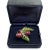 Metal Vintage Tiffany & Co. France Diamond Plique a Jour Glass Cherries Gold Brooch For Sale - Image 7 of 16