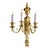 A pair of antique gilded bronze wall sconces, dating back to the last quarter of the 19th century, are fire-gilded Louis...