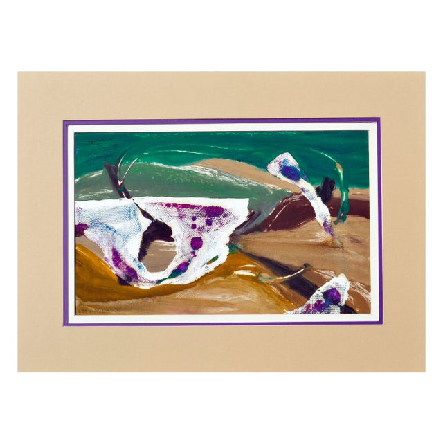 1970s 599 Big Sur Coastal Abstract Landscape by Les Anderson For Sale - Image 5 of 5