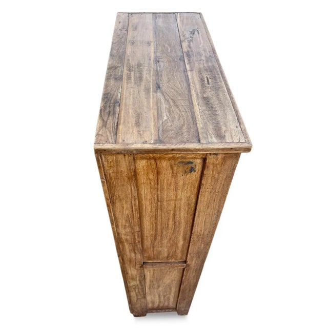 Wood Mid 20th Century Vintage Colonial Teak Storage Dresser For Sale - Image 7 of 9