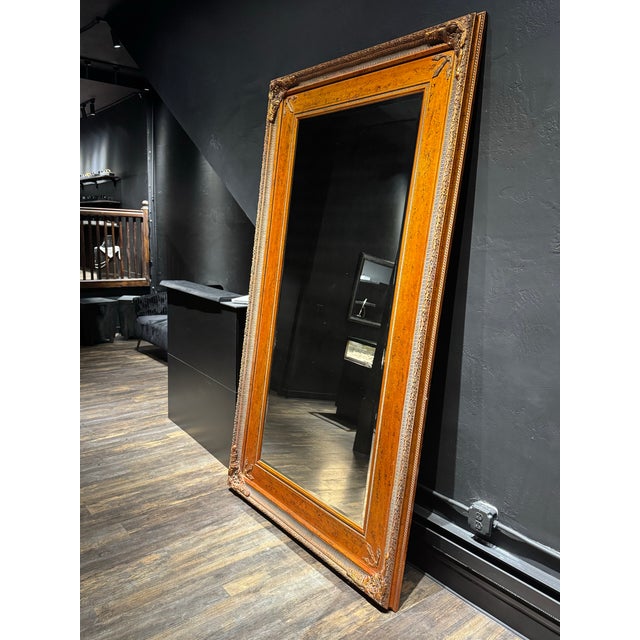 Copper 8 Ft Giant Massive Copper Antique Mirror For Sale - Image 8 of 12