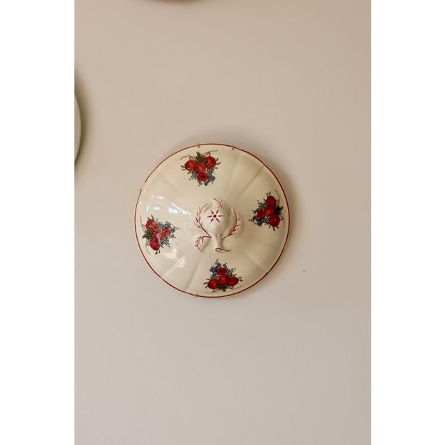 1950s Wall Composition of Soup Tureen Lids in Red Earthenware, 1950s, Set of 5 For Sale - Image 5 of 9