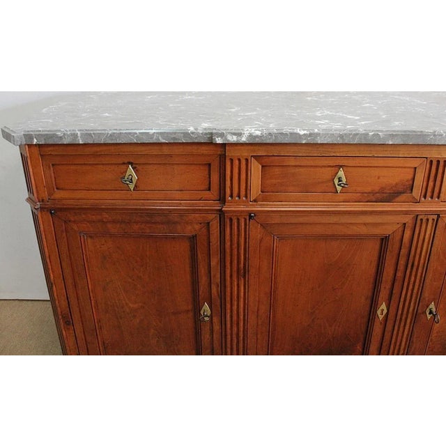 Antique French Enfilade in Massive Cherry For Sale - Image 9 of 18