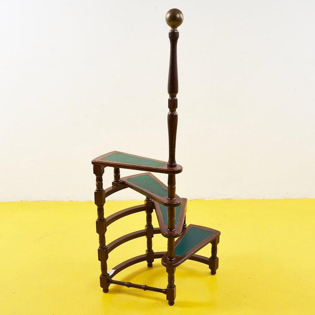 Vintage Spiral Staircase in Wood For Sale - Image 4 of 6