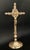 Antique French Vera Cruz Reliquary Crucifix in Brass, 1800s For Sale - Image 10 of 10
