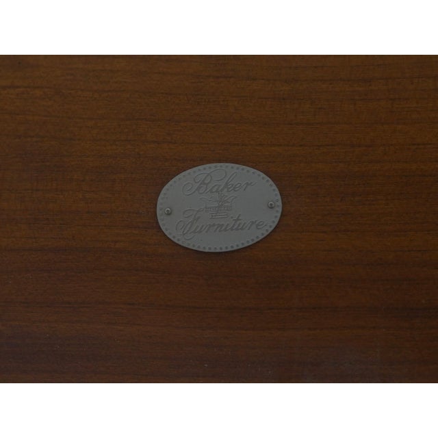 Baker 8 Leg George III Walnut Console Table For Sale - Image 13 of 13