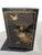 Wood Vintage Chinese Asian Chinoiserie Floral Cabinet ~ Black Lacquered Side Table For Sale - Image 7 of 15