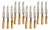 Late 19th Century French Natural Stag Horn Large Dinner Knives, Set of 12 For Sale