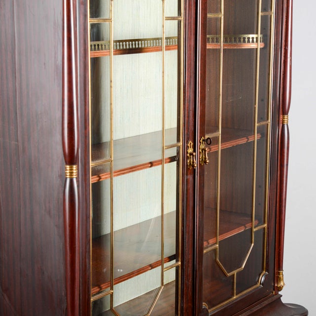 Mid 20th Century Furred Display Cabinet For Sale - Image 13 of 18