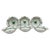 Ceramic Chinese Bouquet Apponyi Green Fruit Bowls from Herend, 1980s, Set of 6 For Sale - Image 7 of 7