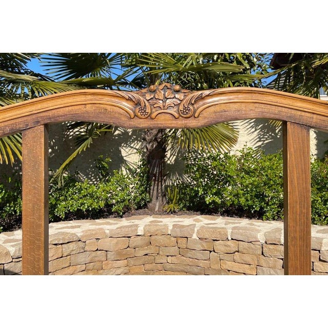 Louis XV Brown Wooden Bed For Sale - Image 9 of 12