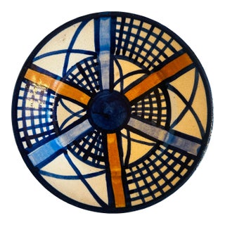 Midcentury Modern Studio Pottery Plate For Sale