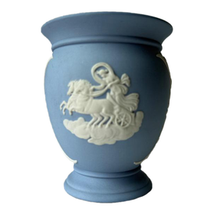 Vintage Wedgwood Pale Blue Jasperware Posey Pot Vase