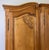 Vintage Louis XVI French Oak Four Door Carved Armoire For Sale - Image 3 of 11