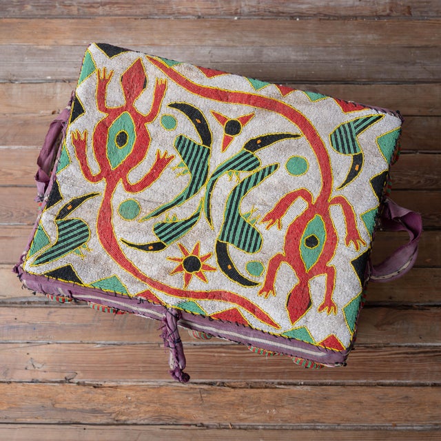 African African Yoruba Beaded Tribal Trunk, 20th Century For Sale - Image 3 of 16