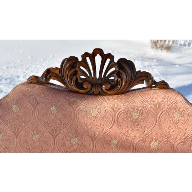 Antique Carved Walnut Armchairs Chippendale Italian Style With Claw Feet Pair For Sale In Philadelphia - Image 6 of 11
