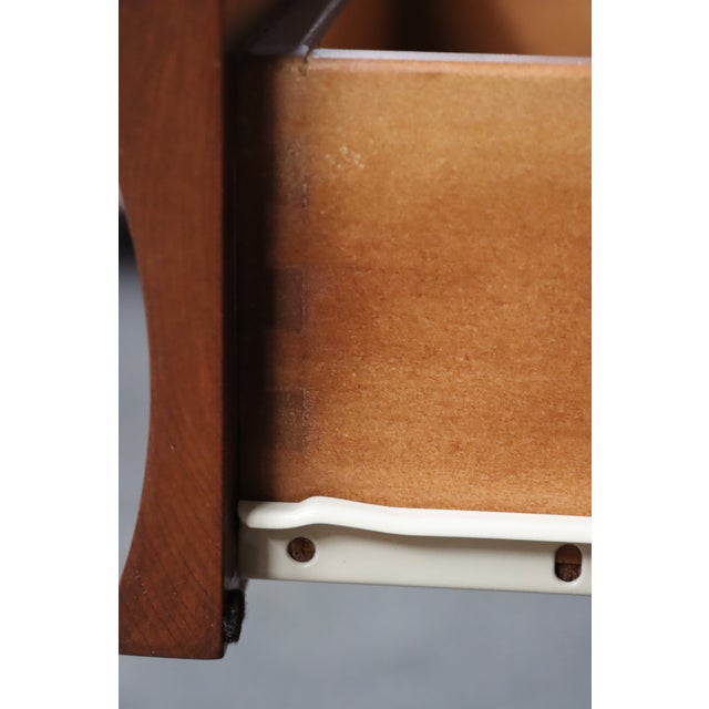 Pair of Dutch Designs Cherry Wood Traditional Nightstands For Sale - Image 10 of 13