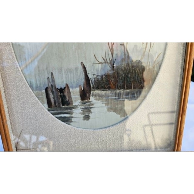 Ducks in Flight Diorama, 1970s, Framed For Sale - Image 4 of 8