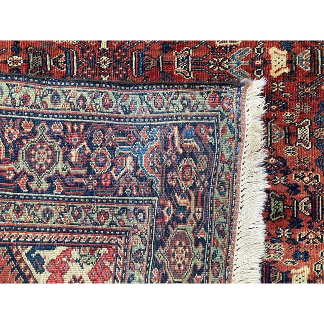 Antique Ferahan Rug in Wool, 1890s For Sale - Image 12 of 15