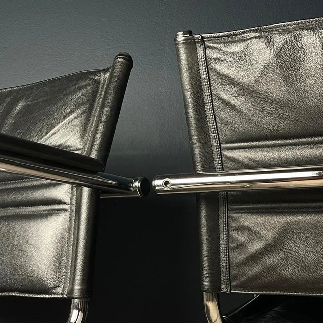 Set of Mid-Century Bauhaus Style Office Chairs by Mart Stam for Stol Kamnik, 1980s For Sale - Image 12 of 13