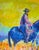 High Plains Blue Cowboy Painting by Joseph Christy For Sale In Nashville - Image 6 of 6