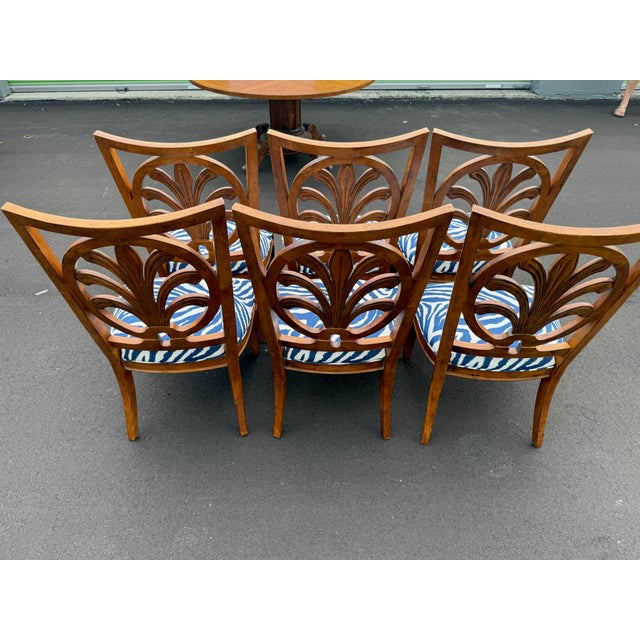 Coastal Century Furniture Coastal Round (60 Inch) Dining Table and 6 Chairs- On Caster Wheels For Sale - Image 3 of 12