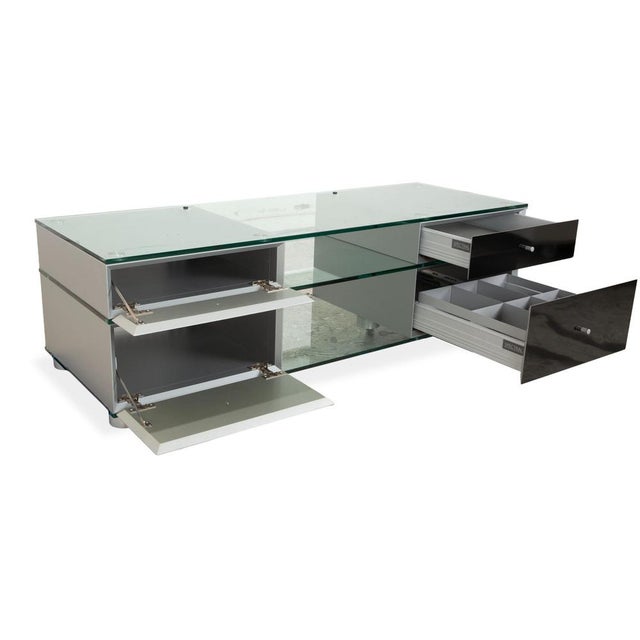 Modern CL 1552 Sideboard in Black Glass from Spectral For Sale - Image 3 of 14