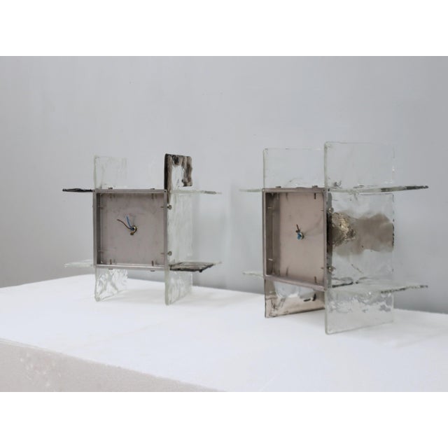 Murano Glass Sconces from Mazzega, 1960s, Set of 2 For Sale - Image 15 of 16