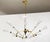 1960s Mid-Century Modern Attributed to Stilnovo Large 8 Arm Modernist Brass Chandelier For Sale - Image 10 of 16