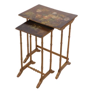 Art Nouveau Side Japonisme Tables, France, 1925, Set of 2 For Sale