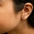Haus of Brilliance 10K Yellow Gold 1/10 Cttw Diamond 'W' Initial Stud Earring For Sale - Image 4 of 5