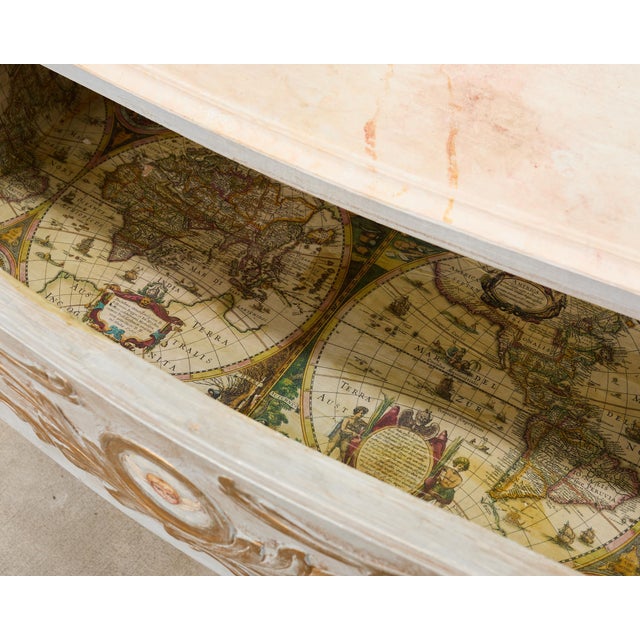 Baroque Style Venetian Lacquered Commode Chest of Drawers For Sale - Image 11 of 18