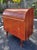 Mid-Century Modern Mid Century Modern Teak Diamond Motif Rolltop Desk & Drawers With Lock + Key | by Egon Ostergaard Made in Sweden For Sale - Image 3 of 17