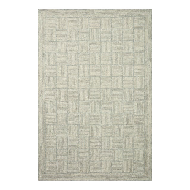 Chris Loves Julia x LoloiFrancis Silver / Sky 11'-6" x 15' Area Rug For Sale