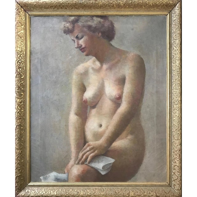 Paint Impressionist Female Nude Oil Painting C.1920 For Sale - Image 7 of 7